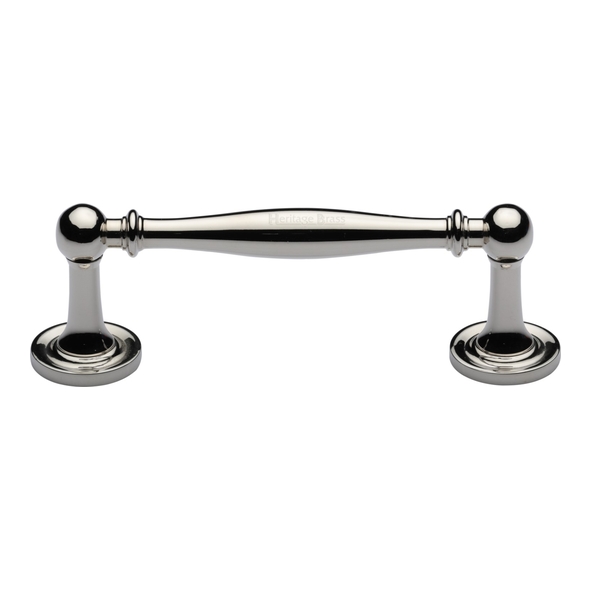 C2533 96-PNF • 096 x 121 x 38mm • Polished Nickel • Heritage Brass Elegant Cabinet Pull Handle